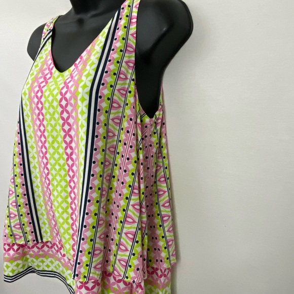 Crown & Ivy Multicolor Sleeveless Blouse Size PM I- - Picture 9 of 11